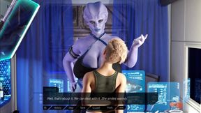 Markala Adores to Fuck Petite Teen Sissy in Her Office