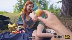 Redheaded girl from the woods is going to take dick and LOVE it