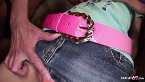 Raw Japanese teen receives two cum loads during intense uncensored MMMF threesome romp
