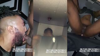 DmvSexfigure enjoys a steamy public shower with Hhawk Tuuah & six geysers of cum