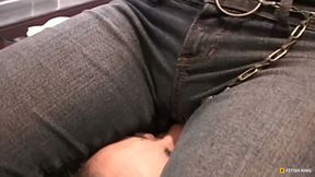Try to Breath Thru My Sexy Jeans Babe - Lesbian Facesitting Domination