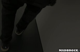 madbrosx - Gothic French Nympho Craves BBC Hallway Fuck