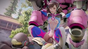 Dva de Overwatch es una putita a la que le encanta que se la cojan