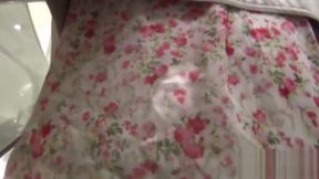 Peeking at Asian cuties in their unseen panties