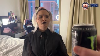 Flexible Alt E-Girl Sucks For Energy Drink And Takes Deep Anal Creampie In Insane Positions - Flexy Lover