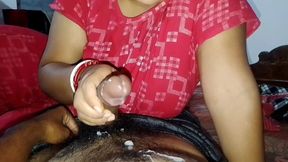 Wife blowjob sucking and  handjob creampic