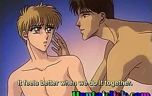 Naughty hentai gay twink gets his tight asshole fucked