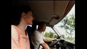 Beautiful Brunette Gets Fucked in the Car
