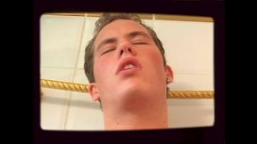 Porn on TV of Two Slutty MILFs Fucked and Cummed in Mouth by Young Huge Cock