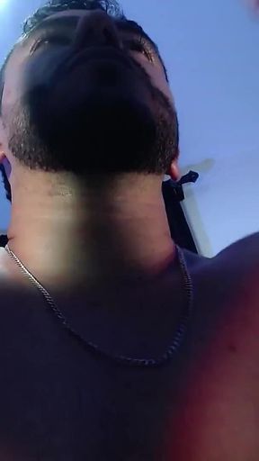 Shameful Latin Boy Masturbating Wearing Sports Clothes