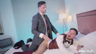 Suited Men Hardcore Anal Fuck in Motel Room