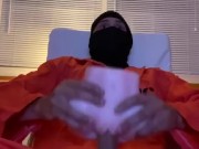 Convict escapes from prison to fuck a fleshlight fake pussy and cum like an animal with moans