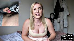 MILF perverted nympho fem talks dirty about tiny dicks