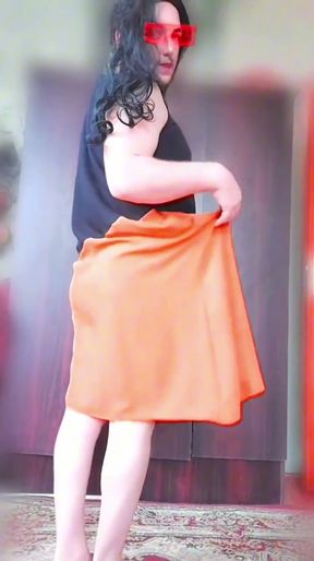 Sissy Slut White Body Big Butt Big Ass Sexy Crossdresser   Clip 1