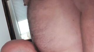 Inked Mickey Carpathio barebacks hairy hunk after cock ride