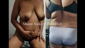 Mature Indian Wife Playing with Her Big Boobs and Getting Dress Penalties and Bra