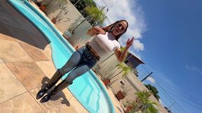 soaked poolside temptation with april big ass — full premium solo