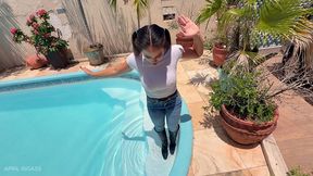 soaked poolside temptation with april big ass — full premium solo