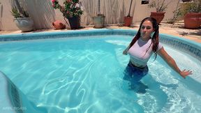 soaked poolside temptation with april big ass — full premium solo
