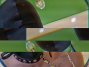 Sexy witch and her magic mirror.