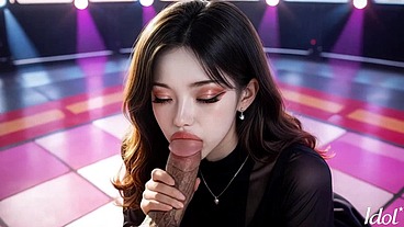In this club, all the girls are such skilled suckers, incredible blowjob![AI Generated]