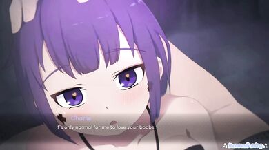 Anime Game Ending Has Me Creaming Her Purple Hair Amateur Hentai