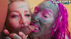 Trans Wife’s First Dick Experience - BBC Threesome, ATM & Deep Anal Fun