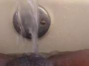 No hand Masturbation with bath Faucet ;)