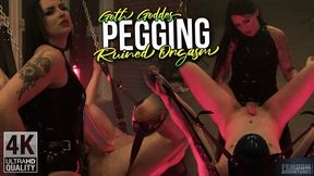 Pegging and Ruined Orgasm by Goth Goddess - 4K | Black Nymphe
