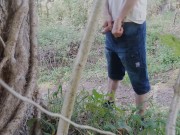 big dicked twink caught pissing in the woods