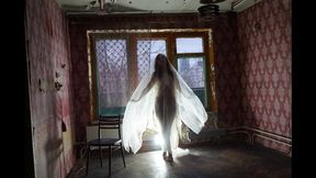 Ghost in a-maj in abandoned House