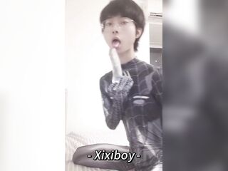 Hot homosexual teen has a dick as rock hard as Spider-Stud