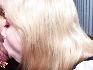 Slutty girll Throat Drilled Hard After College