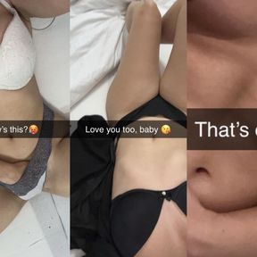 An 18-year-old teen cheats on her boyfriend with a stranger on Snapchat