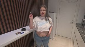 Tight Blue Jeans Farts and Smoke