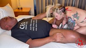 Kora Bell'_s Wild Interview Mishap Turns into BBC Suck and Fuck Session with Mr Flourish