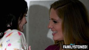 ”21st Bday Surprise Stepfamily Threesome With Mom & Dad”