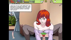 Huge Manhood and cumshot compilation in a Rogue-like game