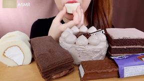 Asian Princess Yani ASMR Chocolate Feast Pt 5 Milk Chocolate Crunchy Mocha LOVERS Food Porn Fetish Chewing Licks Noisy Swallowing Close-Up No Talking tight Red Lips