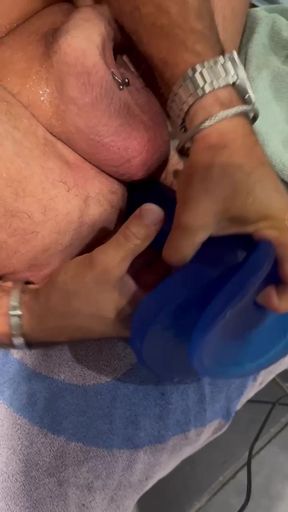 Big dildo in the ass
