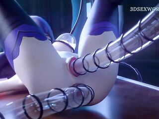S&M Chick Drilled Hard by Sex Machine (Animation)