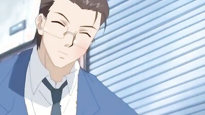 Boss bangs busty secretary in hot hentai with big tits bouncing