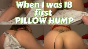 18yo Laci Aioki’s first Pillow Humping Experience