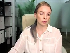 Blonde European Pamela Blond jerking off a Huge Dick