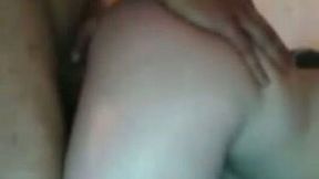Busty amateur chick gets fucked in a missionary and doggy position