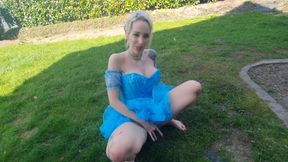 Princess piss in the garden