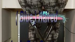 Goddess Hazel21 Vault Video Blue Haired Lady Fan Custom part2