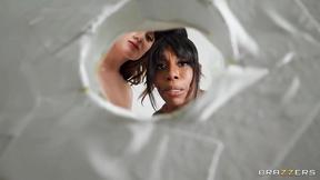 ”BRAZZERS Gas Station Glory Hole Sex with Aria Kai, Ebony Mystique”