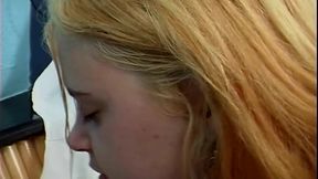 Naughty Blonde Teen Drains Lover Deep in Steamy Tub