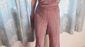 Giantess Lily Kink toy car crush of a 1965 Chevrolet Impala in big chunky heels full body view